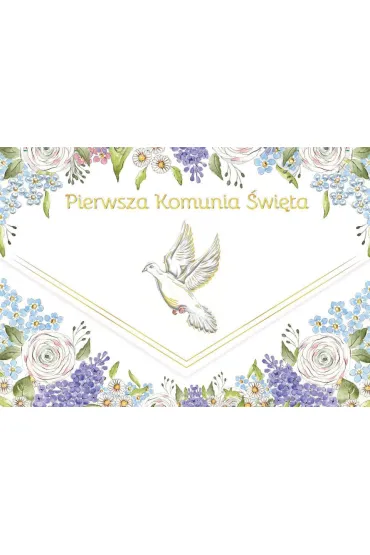 Karnet A5 Komunia �w. koperta mix