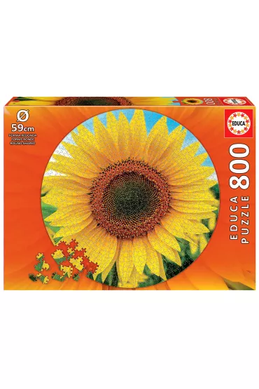 Puzzle okr�g�e 800 el. S�onecznik Educa
