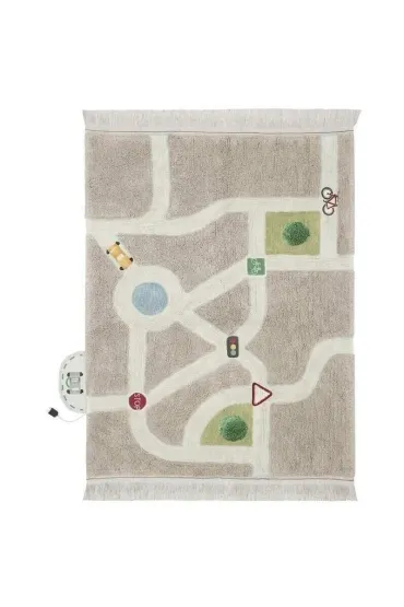 Dywan bawe�niany do zabawy mapa miasta 120x170cm