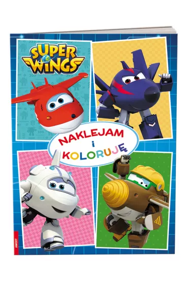 Super Wings. Naklejam i koloruj�