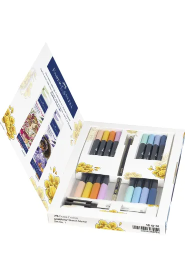 Faber-Castell Pisak Goldfaber dwustronny 8 pisak�w + akcesoria