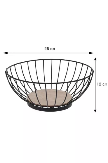 Excellent Houseware Koszyk metalowy druciany na owoce