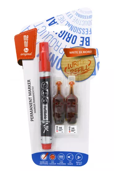 MemoBe Marker permanentny + 2 ampu�ki