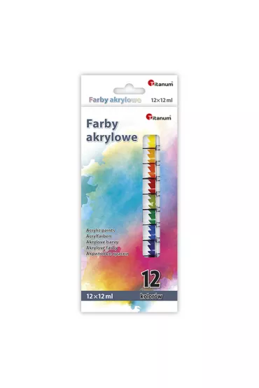 Hasta Farby akrylowe w tubie 12x12ml