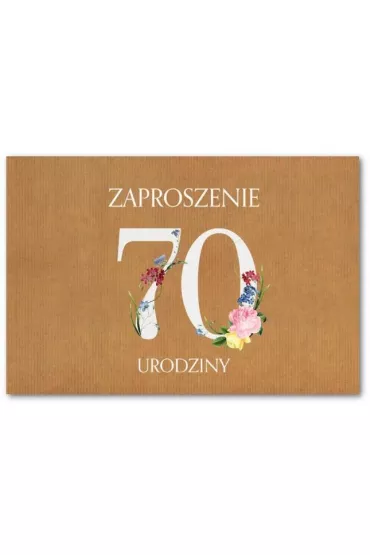 Trend Zaproszenie Urodziny 70 ZT41 10 szt.