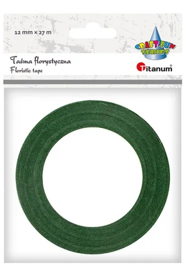 Titanum Ta�ma florystyczna ciemnozielona 12mm x 27m