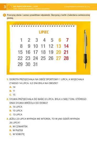 Na tropie p�r roku Lato materia�y dla uczni�w z niepe�nosprawno�ci� intelektualn� - Bogumi�a  Bobik, Aurelia  Panicz-Szarleja, Katarzyna  Aptacy