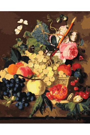 Ideyka Malowanie po numerach - Koszyk z owocami 40x50cm