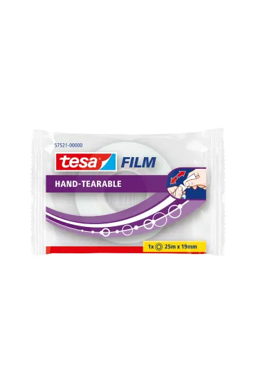 Tesa Ta�ma biurowa film urywalna r�cznie 25m x 19mm