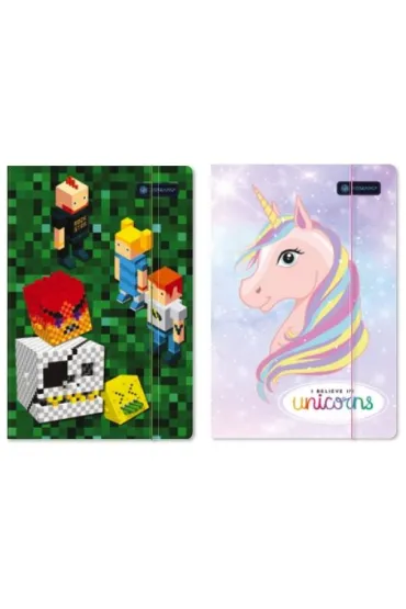 Astra Teczka A4 z gumk� Pixel&Unicorn