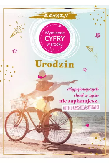 Armin Style Karnet Urodziny wymienne cyfry