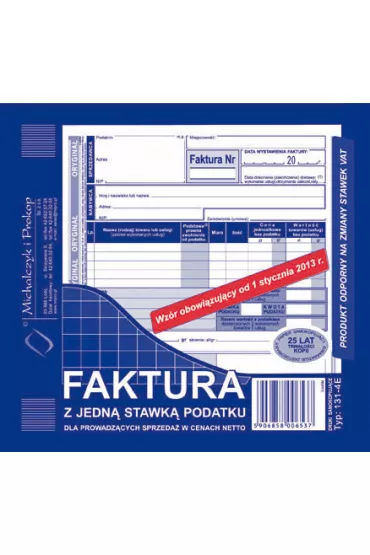 Michalczyk i Prokop Druk Faktura VAT netto
