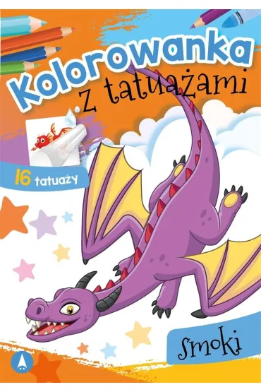 Kolorowanka z tatua�ami. Smoki