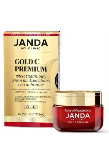 Janda Zestaw prezentowy Krem wielozadaniowy Gold C premium + �elazko zmarszczek 50 ml + 30 ml
