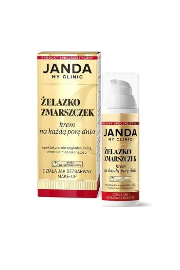 Janda Zestaw prezentowy Krem wielozadaniowy Gold C premium + �elazko zmarszczek 50 ml + 30 ml