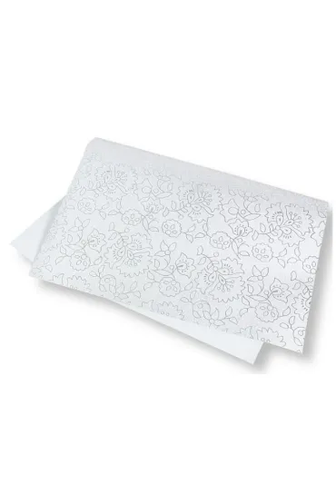 Polsirhurt Papier ozdobny brokatowy srebrny 140g, 40x60cm 5 szt.