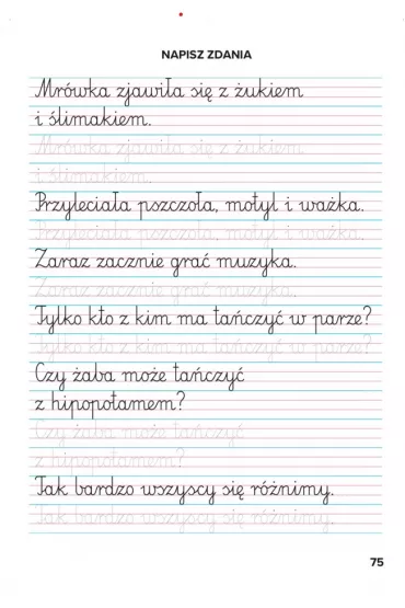 Elementarz. Nauka pisania. wiczenia grafomotoryczne