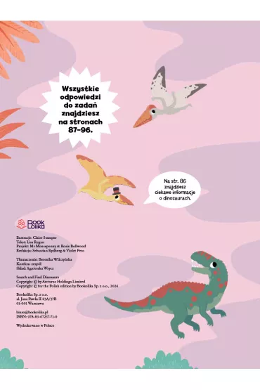 Znajd� ukryte Dinozaury. �wicz spostrzegawczo�� - Claire  Stamper