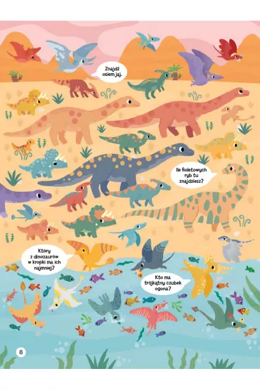 Znajd� ukryte Dinozaury. �wicz spostrzegawczo�� - Claire  Stamper