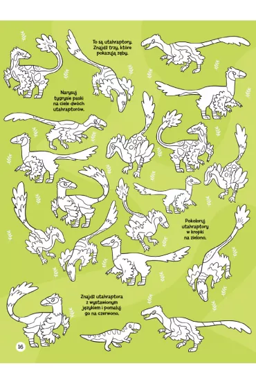 Znajd� ukryte Dinozaury. �wicz spostrzegawczo�� - Claire  Stamper