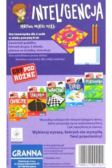 Inteligencja. Gry podr�ne Granna