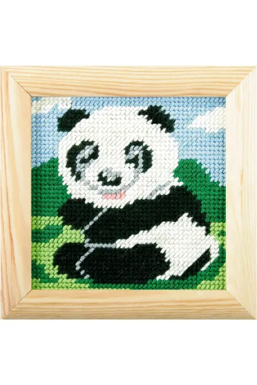 Haft z ramk�. Moje pierwsze wyszywanie - Mi� panda Anex-bis