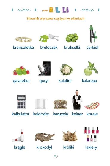 Zdania obrazkowo-wyrazowe. Materia� do terapii g�osek r, l, li, j Zdania obrazkowo-wyrazowe - Ma�gorzata Kobus, Marzena Polinkiewicz