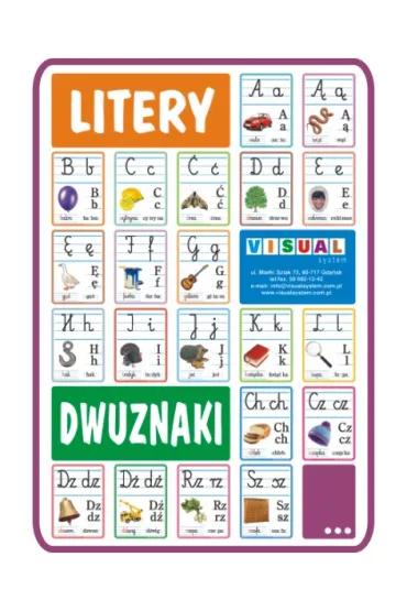 Visual System Plansza Polskie litery i dwuznaki