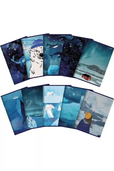 Top-2000 Zeszyt A5 Winter Sailor kratka 60 kartek 10 szt.