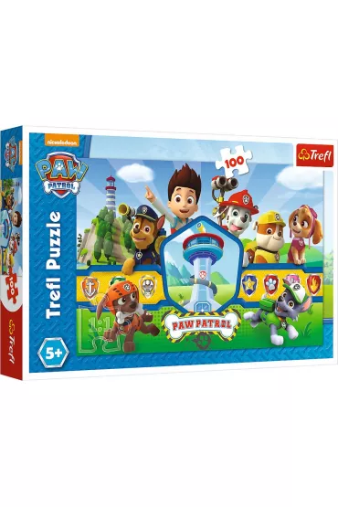 Puzzle 100 el. Bohaterska dru�yna Trefl