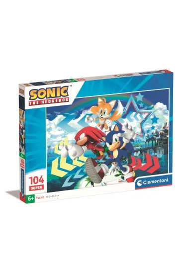 Puzzle 104 el. SuperColor. Sonic Clementoni