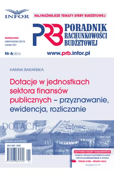 ePrasa Poradnik Rachunkowo�ci Bud�etowej 6/2013