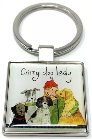 Alex Clark Brelok do kluczy K29 Crazy Dog Lady Psiara