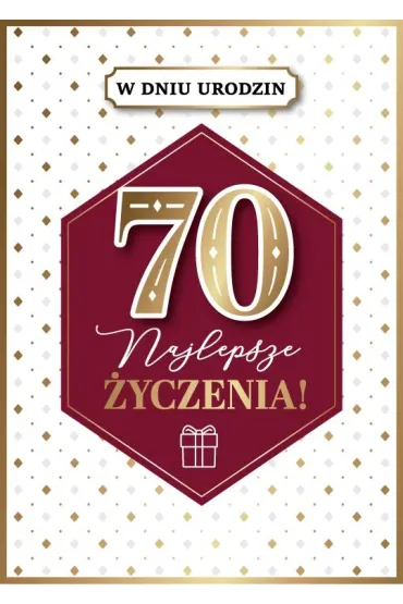 Armin Style KARNET URODZINY 70 B6 Z KOP AS GM-1222 FOL