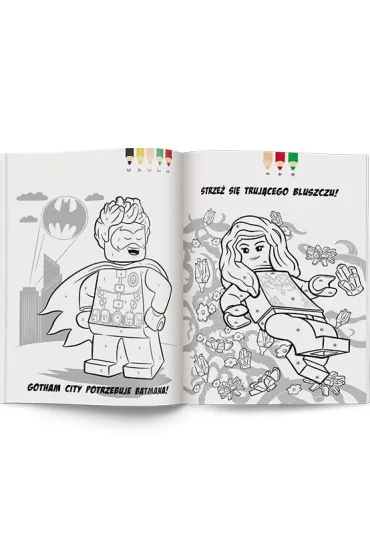 Lego Dc Comics Super Heroes. Kolorowanka wed�ug kodu
