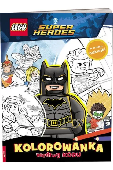 Lego Dc Comics Super Heroes. Kolorowanka wed�ug kodu