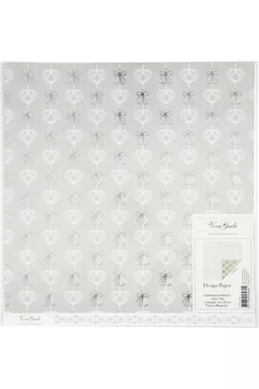 Happy Color Papier ozdobny Silver angels 30,5x30,5cm, 180g, 3 arkusze