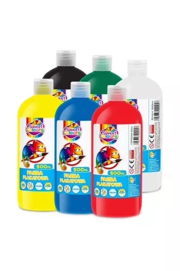 Sweet colours Farby plakatowe w butelkach 500ml (6 kolor�w)
