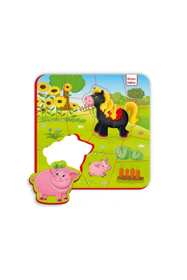 Puzzle piankowe magnetyczne Ko� i �winki Roter Kafer
