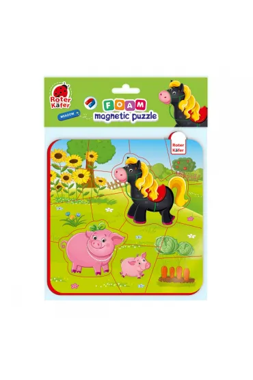 Puzzle piankowe magnetyczne Ko� i �winki Roter Kafer