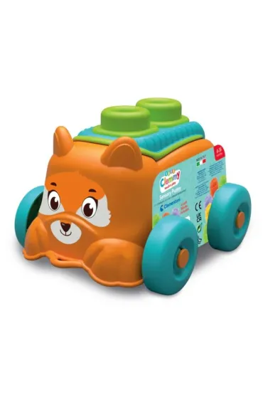 Auto sensoryczne z klockami mi�kkimi 16 cm Szczeniaczek Clementoni