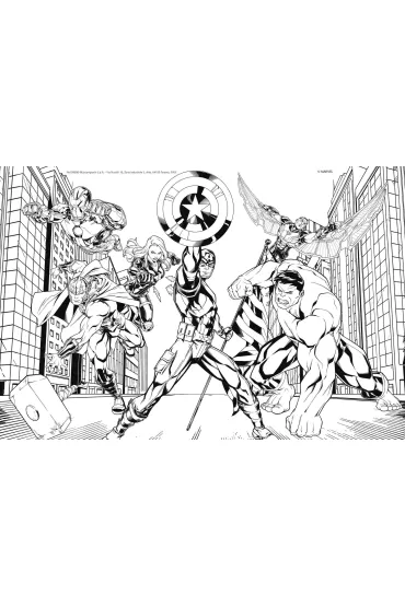 Puzzle 60 el. Double-face Avengers Lisciani