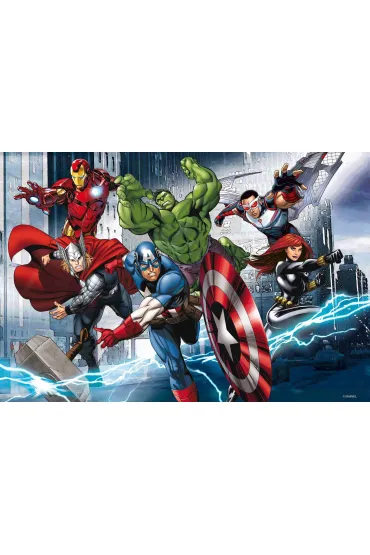 Puzzle 60 el. Double-face Avengers Lisciani