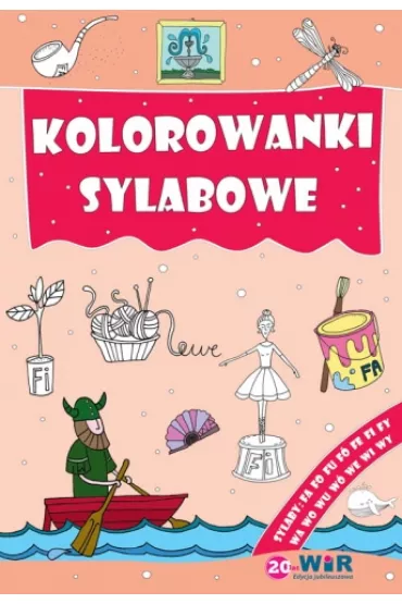 Kolorowanki sylabowe Sylaby ze sp�g�oskami F,W