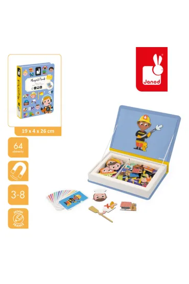 Puzzle Magnetyczna uk�adanka Zawody Magnetibook Janod