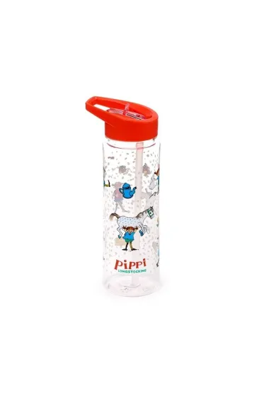 Puckator Butelka na wod� pojemno�ci ze s�omk� Pippi 550ml