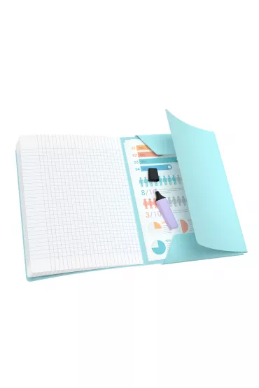 Oxford Zeszyt Easybook Pastel A5 z marginesem linia 60