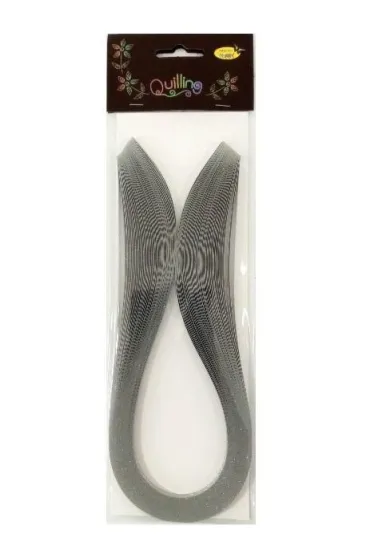 Galeria Hobby Paski do quillingu brokatowe srebrne 5 mmx50 cm