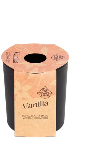 Pavoncella �wieczka sojowa Pow�chaj mnie Vanilla czarna 130 ml