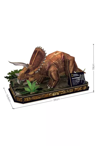 Puzzle 44 el. 3D National Geographic Triceratops Dante